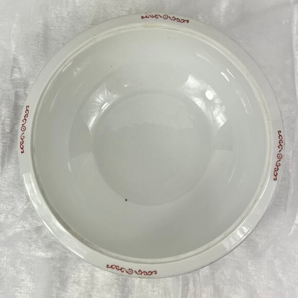 Vtg Chinese Porcelain Covered Serving Bowl Longevity Motif Famille Rose Pink 10" - Picture 5 of 8